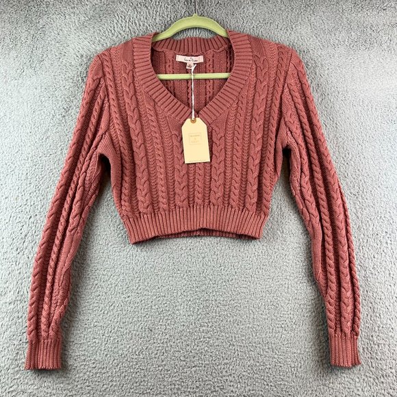 Love Tree Sweaters - New Love Tree Knit Sweater Flare Sleeve Size Small